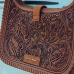 Bridle Bloom Hand - tooled Purse - Bridle Up Hope Shop