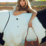 Bridle Bloom Hand - tooled Purse - Bridle Up Hope Shop
