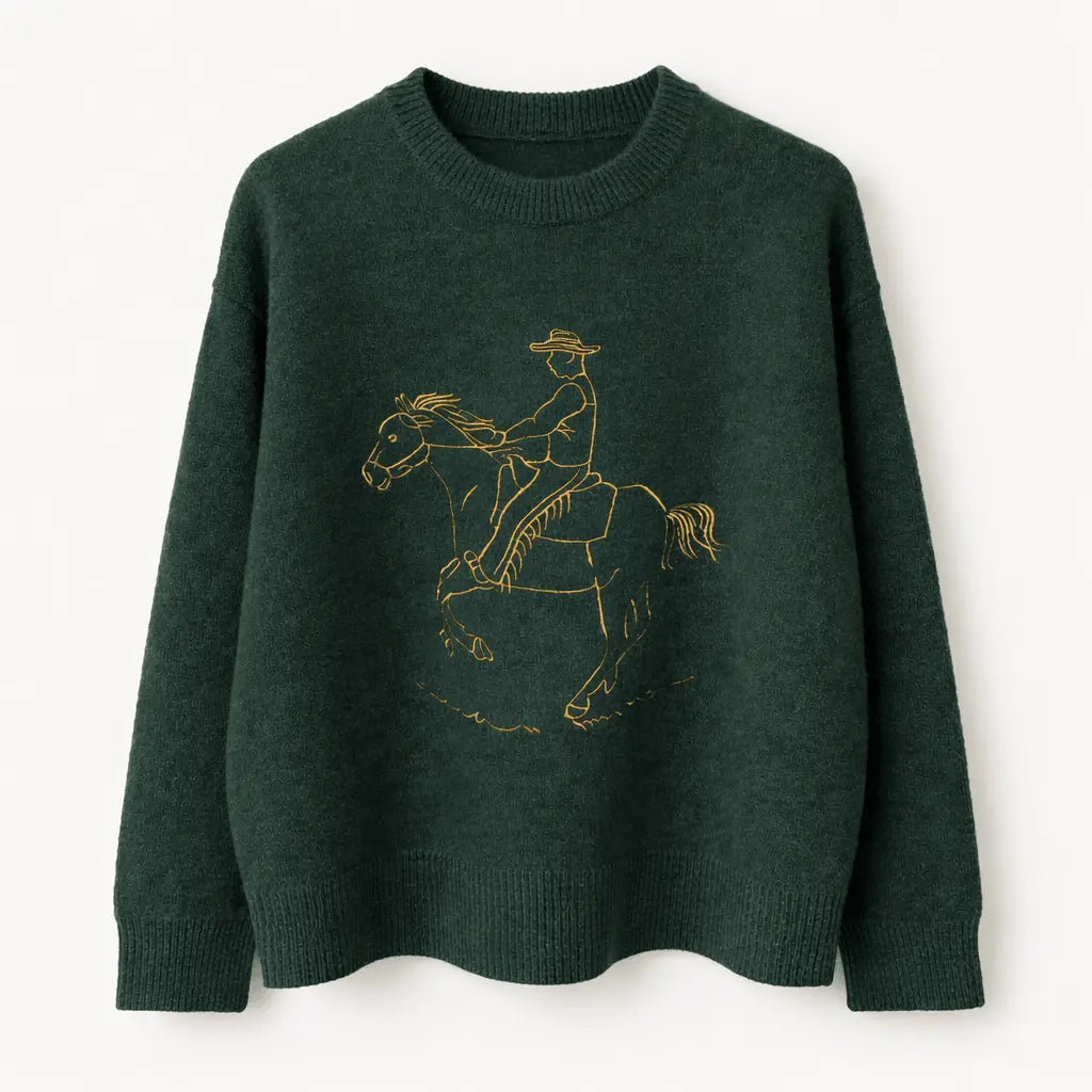 Bridle Up Rider Sweater (Green) - Bridle Up Hope Shop