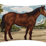 Brown Horse Hook Pillow - Bridle Up Hope Shop