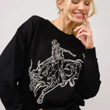 Buckin' Bronco Sweatshirt - Bridle Up Hope Shop