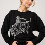 Buckin' Bronco Sweatshirt - Bridle Up Hope Shop