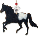 black horse ornament