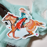 cowgirl sticker