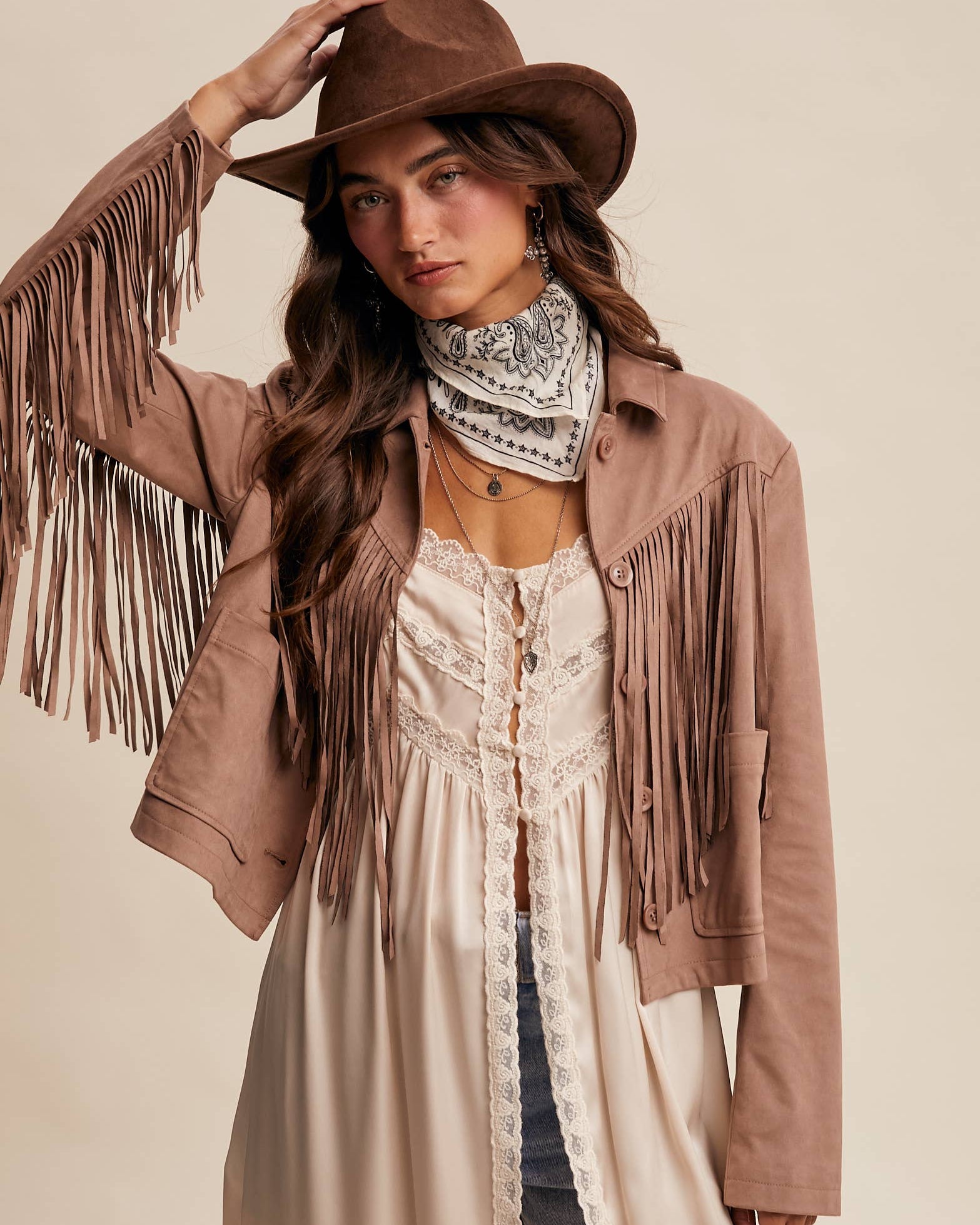 Sundance Suede Fringe Jacket
