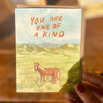 You Are One of a Kind Horse Greeting Card