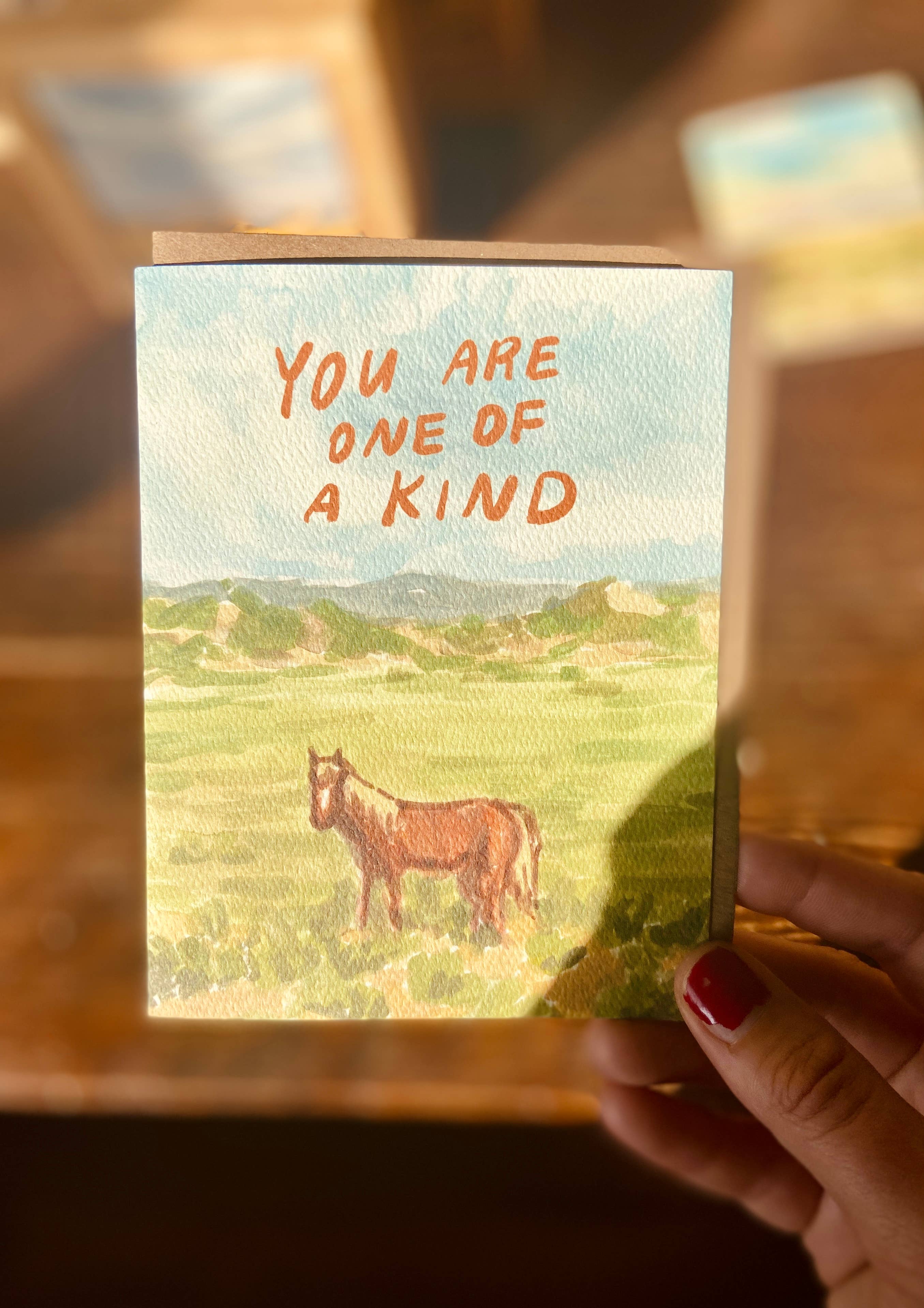 You Are One of a Kind Horse Greeting Card