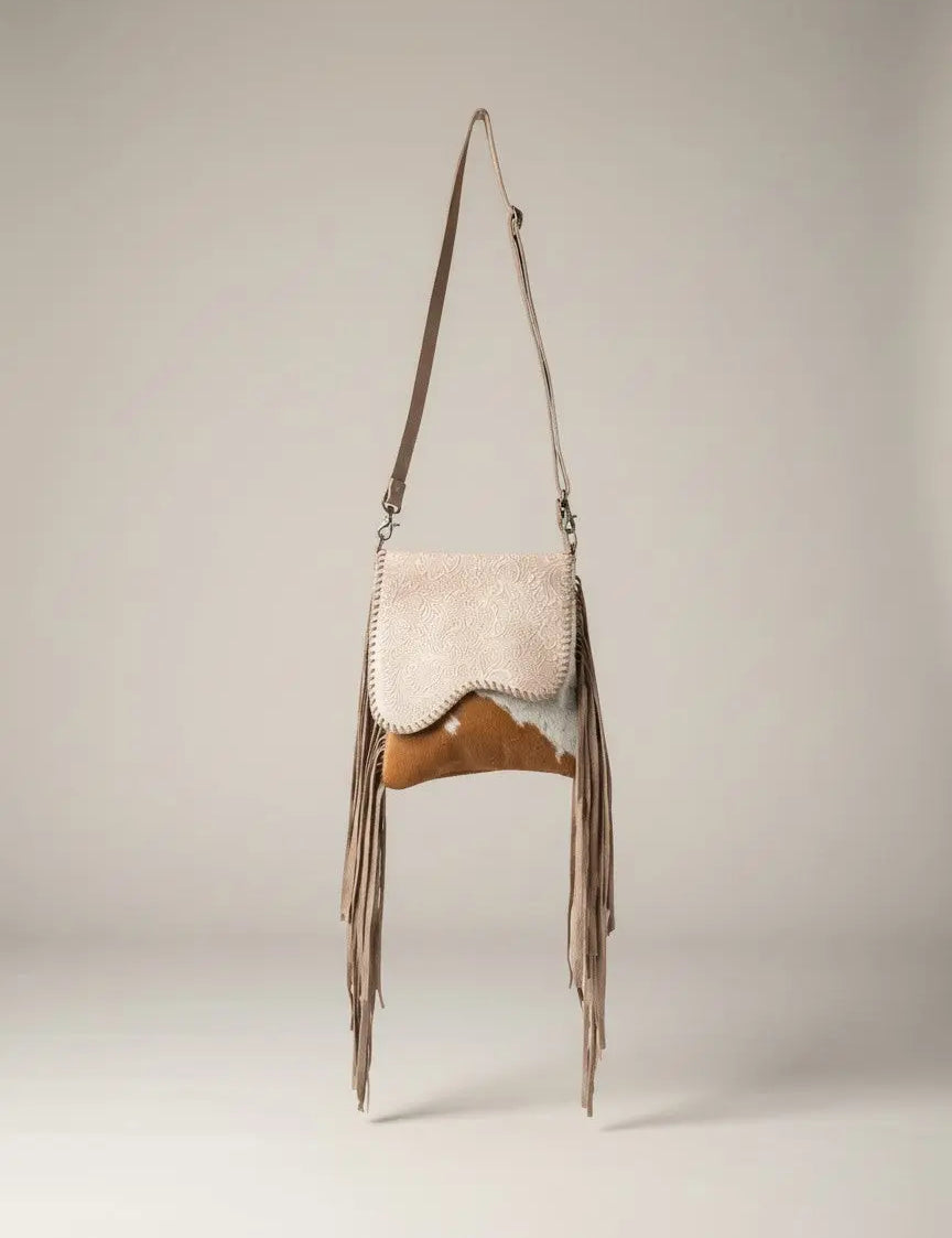 Western Ember Concealed Carry Bag in Autumn Blaze & Moonlit Ivory Faire - Myra Bag