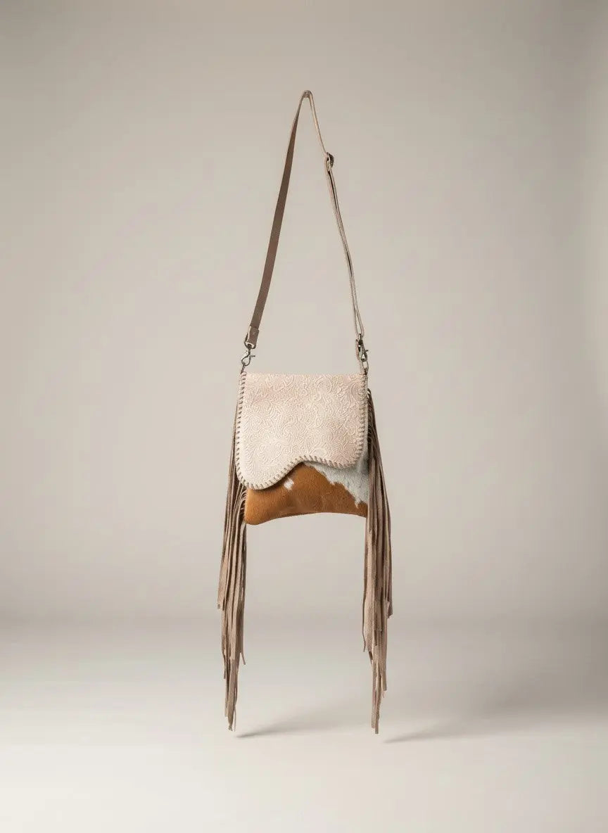 Western Ember Concealed Carry Bag in Autumn Blaze & Moonlit Ivory Faire - Myra Bag