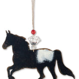 black horse ornament