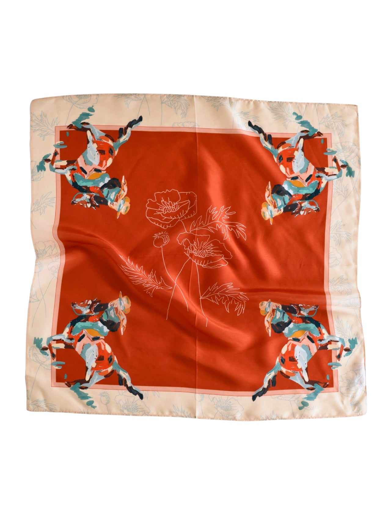 Poppy Cowgirl Silk Scarf