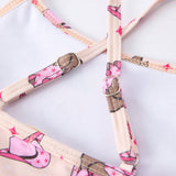 Boots & Bows Two-Piece Swimsuit