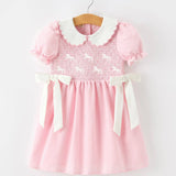 Horses & Bows Smocked Dress