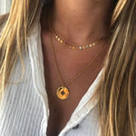 Steady the Reins Compass Necklace (large)