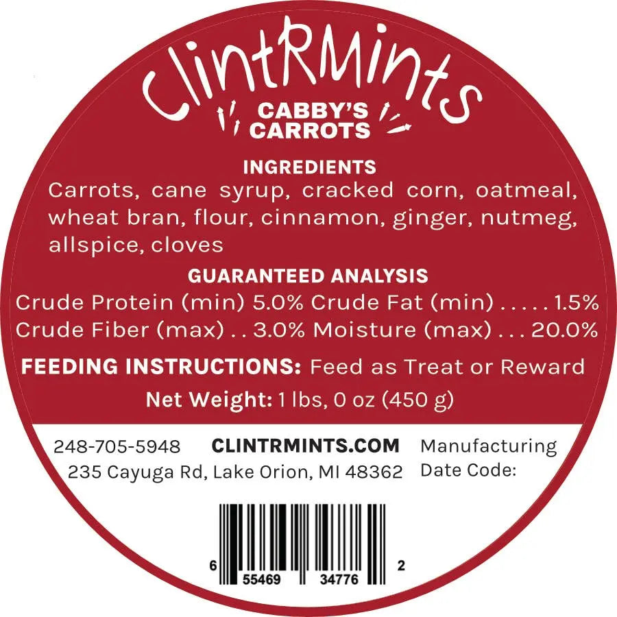 Cabby's Carrots Horse Treats (1 lb) - Bridle Up Hope Shop