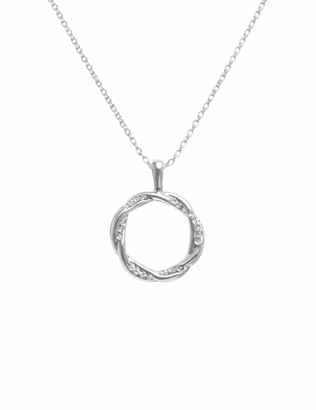 Circle of Influence Necklace Silver