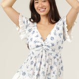 Country Girl Eyelet Ruffle Blouse