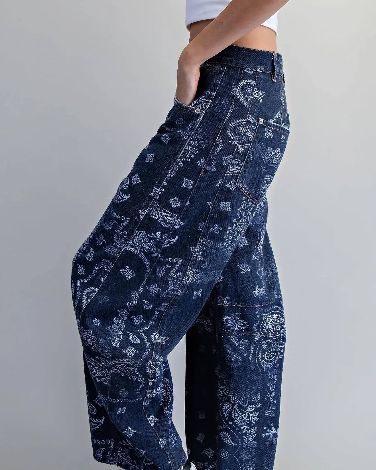 Cowgirl Spirit Bandana Barrel Jeans