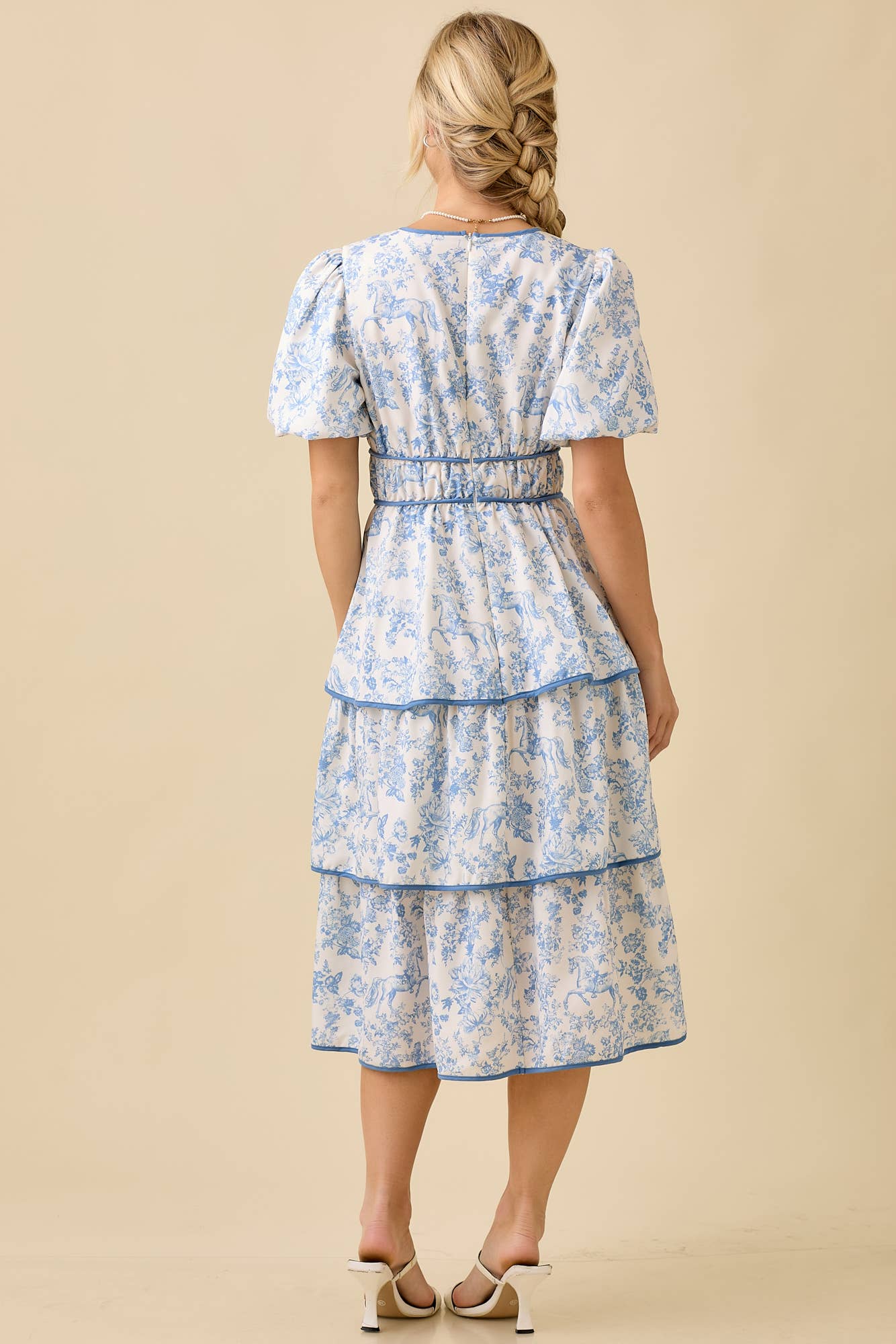 Vintage Horse Toile Dress