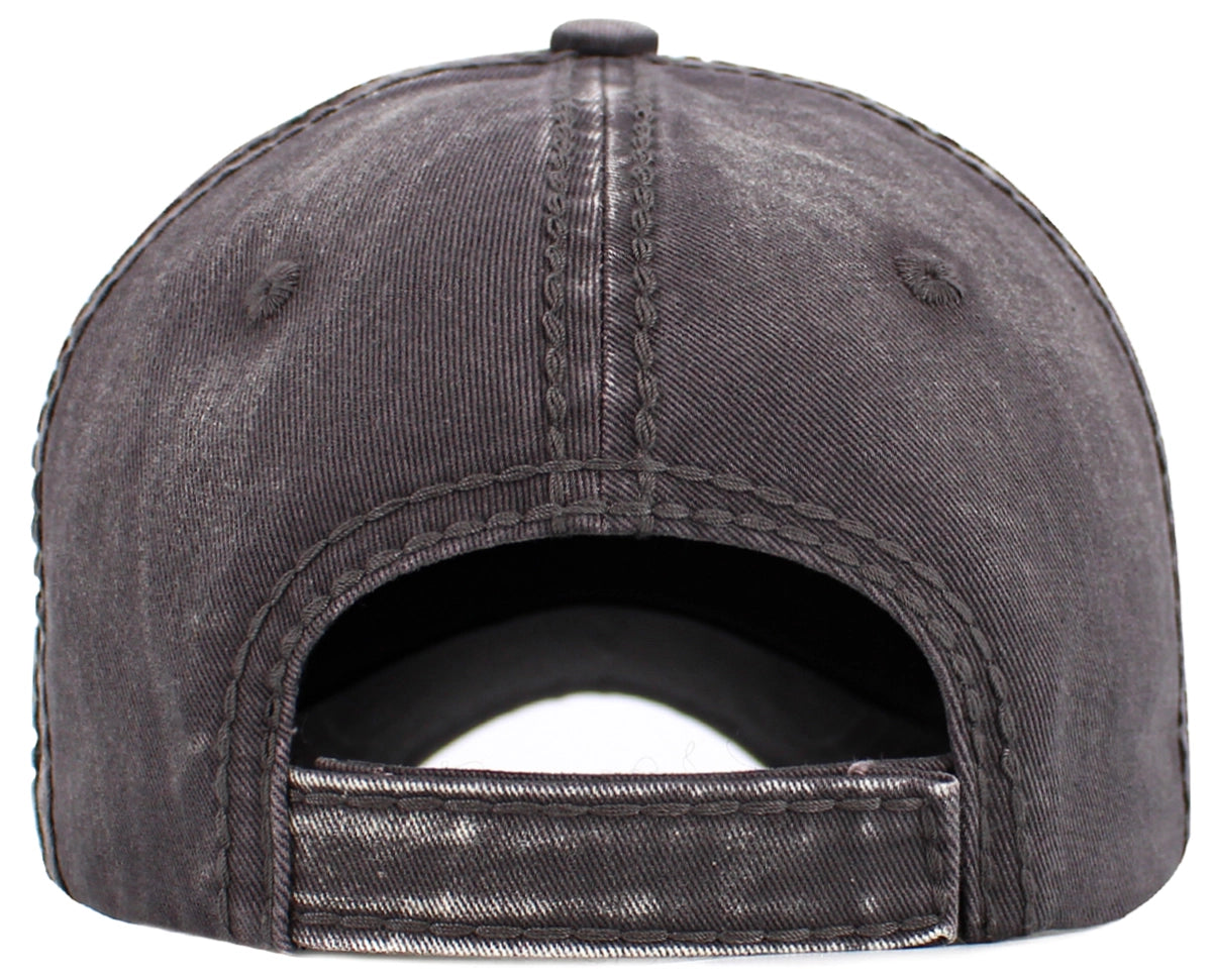 vintage gray horse hat