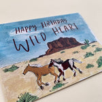 Happy Birthday Wild Heart Horse Card