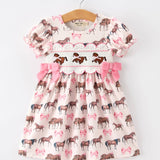 Pony Kisses Smocked Dress