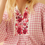 Strawberry Hill Country Embroidered Top
