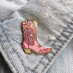 Pink Cowgirl Boot Pin