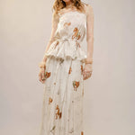 Equestrian Satin Maxi Skirt