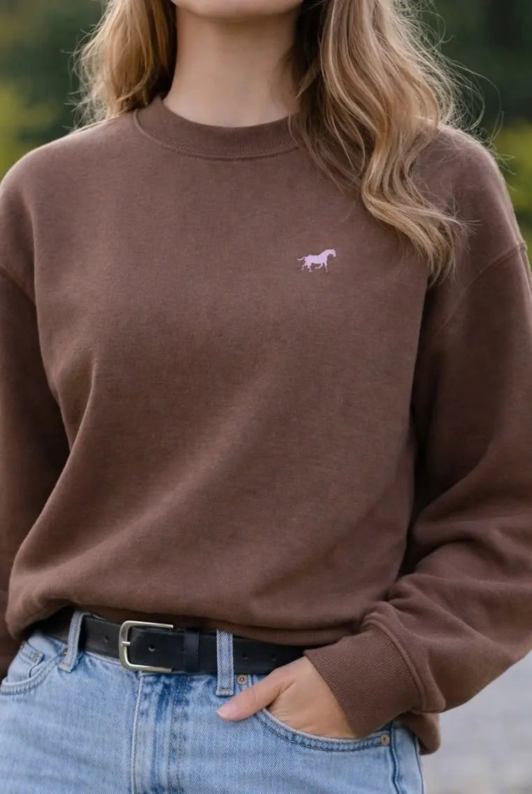 Chestnut Charm Horse Sweatshirt - Bridle Up Hope Shop