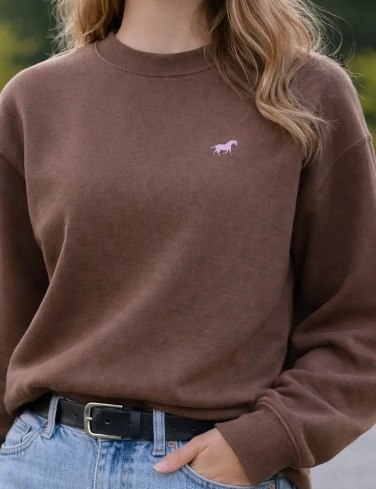 Chestnut Charm Horse Sweatshirt - Bridle Up Hope Shop