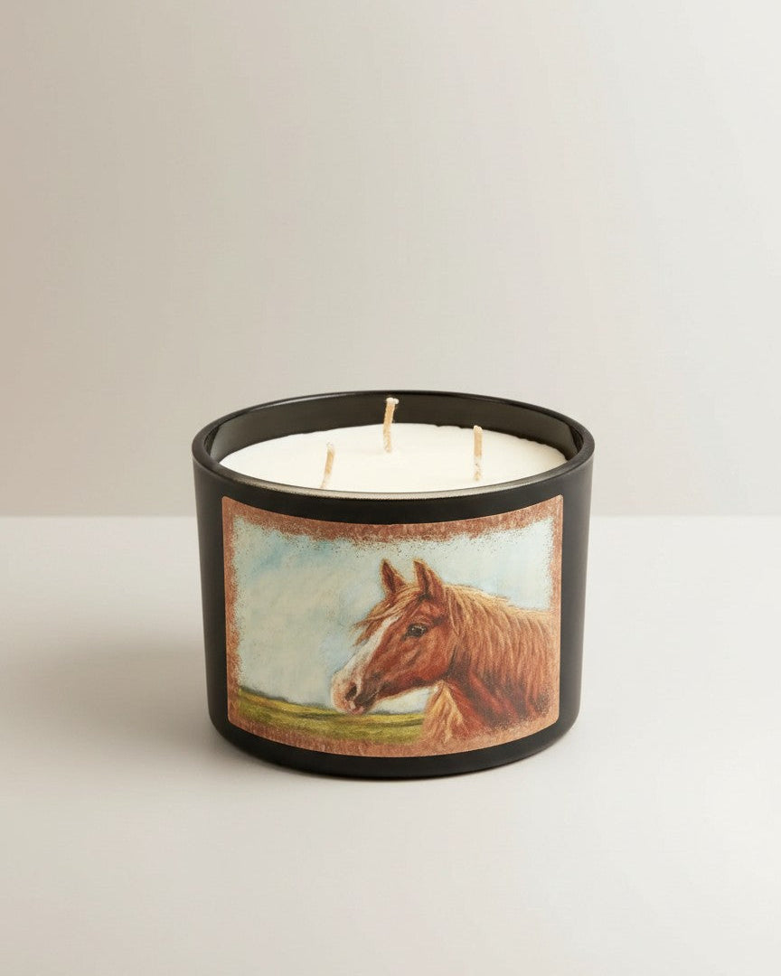 Chestnut Horse Candle