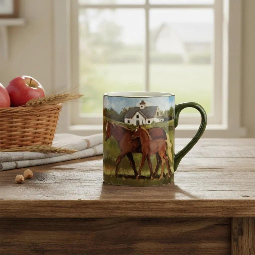 Chestnut Horse York Stables Mug - Bridle Up Hope Shop