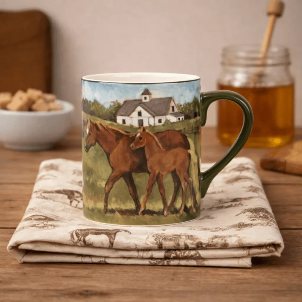 Chestnut Horse York Stables Mug - Bridle Up Hope Shop