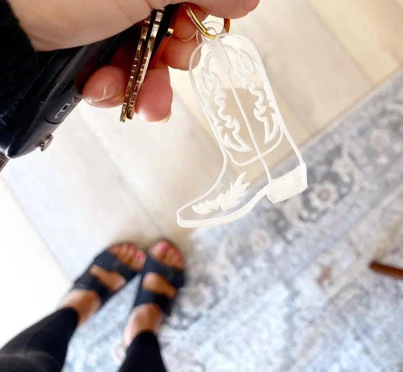Cowboy Boot Keychain - Bridle Up Hope Shop