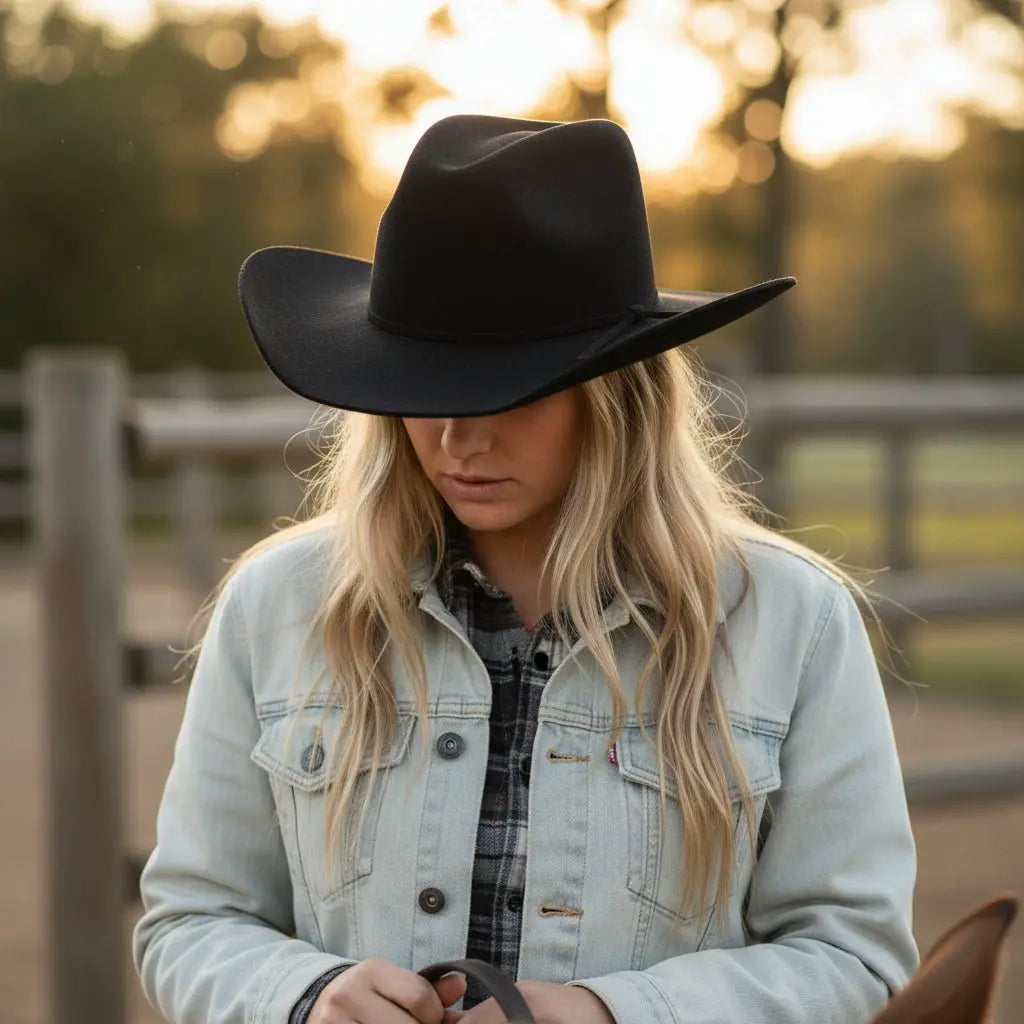 Cowboy Classic Wool Hat - Bridle Up Hope Shop