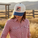 Cowboy Denim Hat (Dark Denim) - Bridle Up Hope Shop