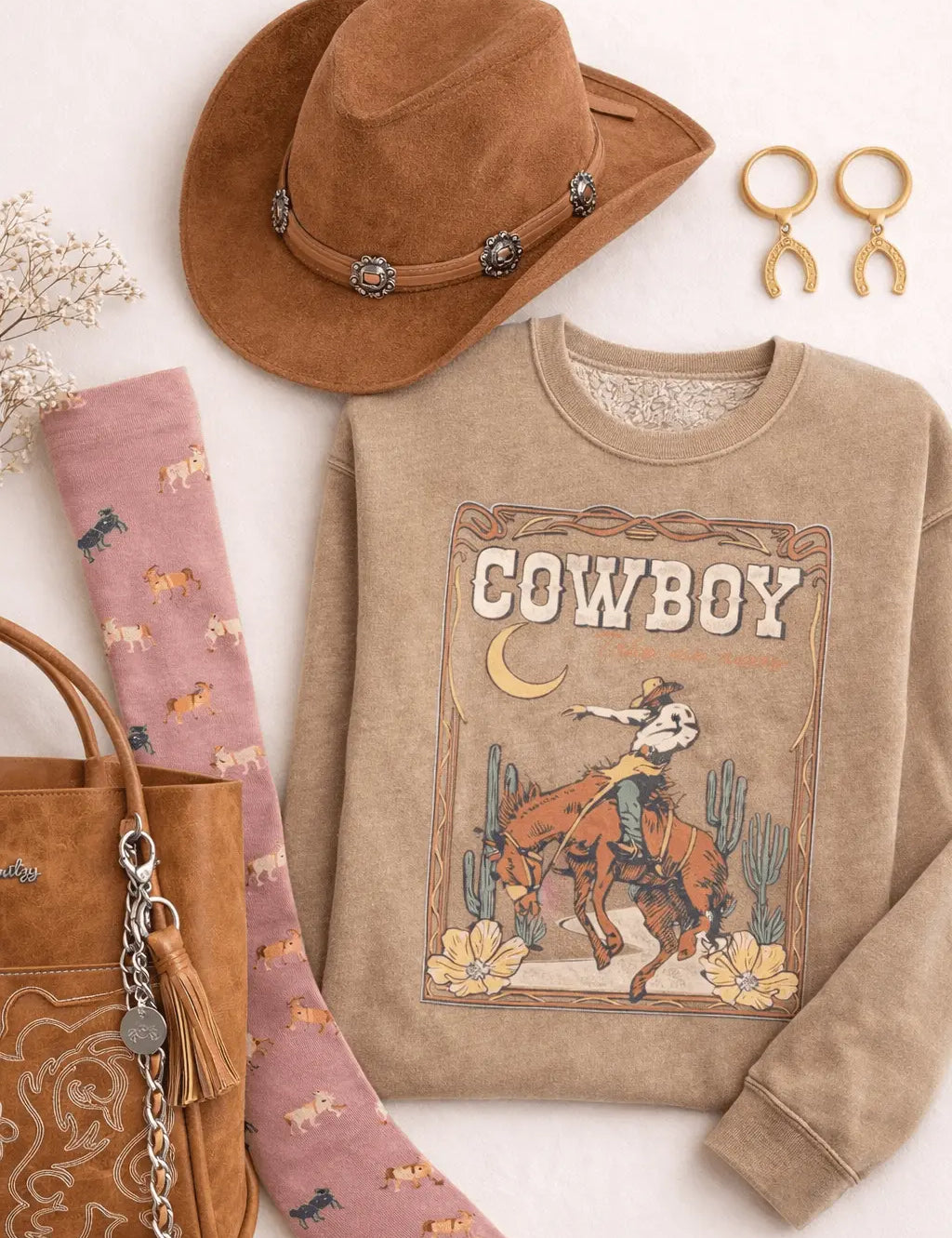 Cowboy Take Me Away Sweatshirt - Bridle Up Hope Shop