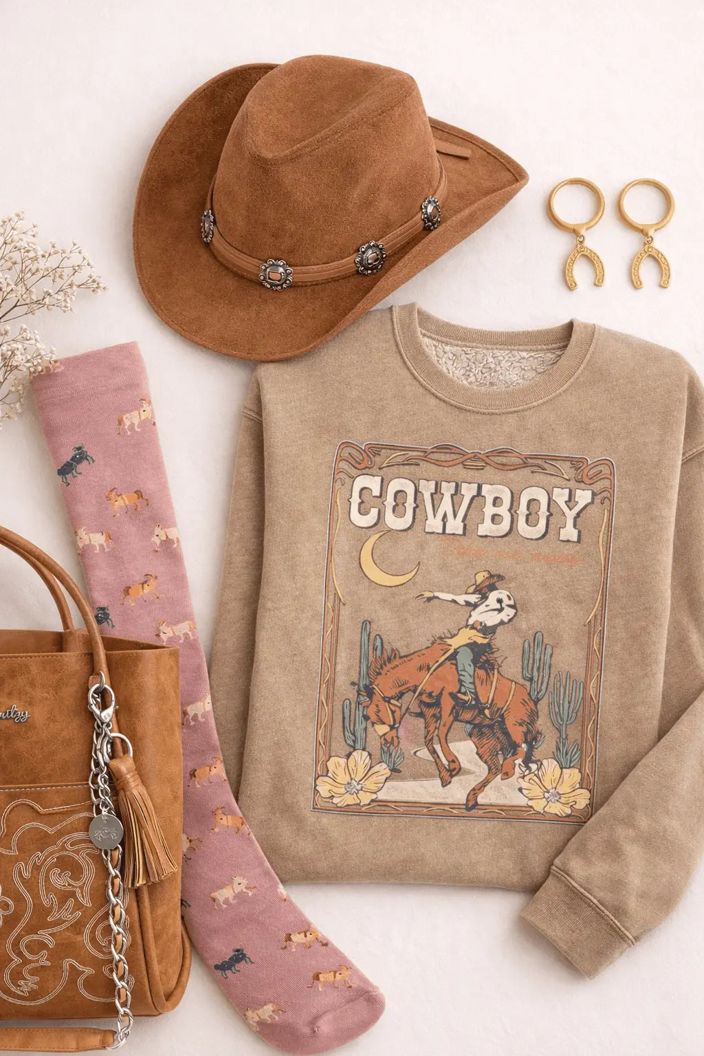 Cowboy Take Me Away Sweatshirt - Bridle Up Hope Shop