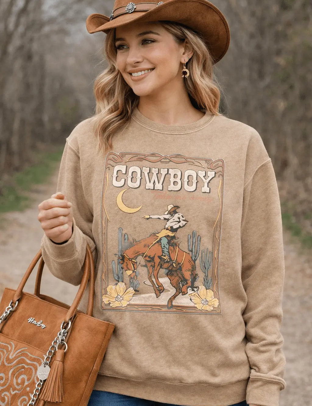 Cowboy Take Me Away Sweatshirt - Bridle Up Hope Shop