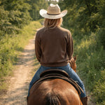 Cowgirl Boots Embroidered Sweatshirt - Bridle Up Hope Shop