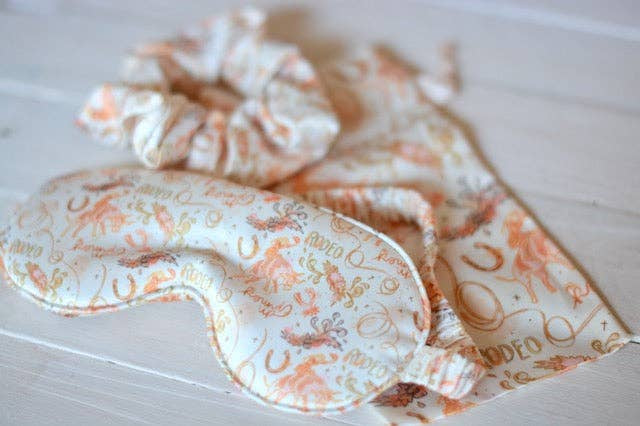 Cowgirl Eye Mask + Scrunchie Sleep Set - Bridle Up Hope Shop