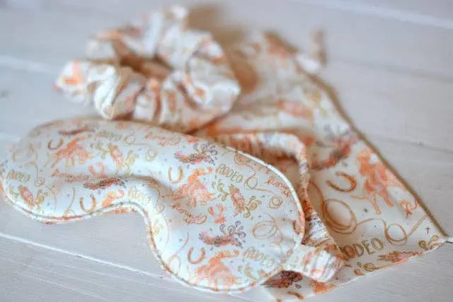 Cowgirl Eye Mask + Scrunchie Sleep Set - Bridle Up Hope Shop