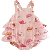 Cowgirl Muslin Ruffle Sunsuit - Bridle Up Hope Shop