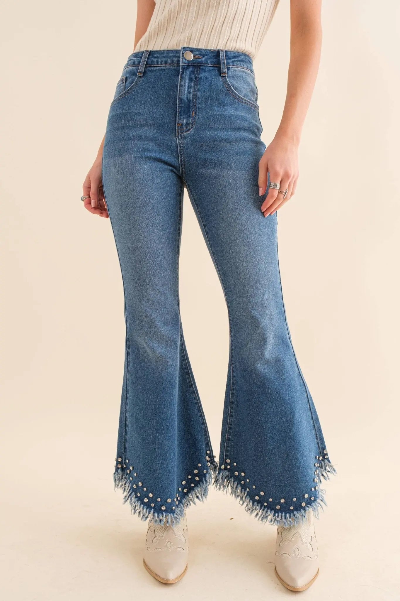 Cowgirl Rhinestone Jeans - Bridle Up Hope Shop