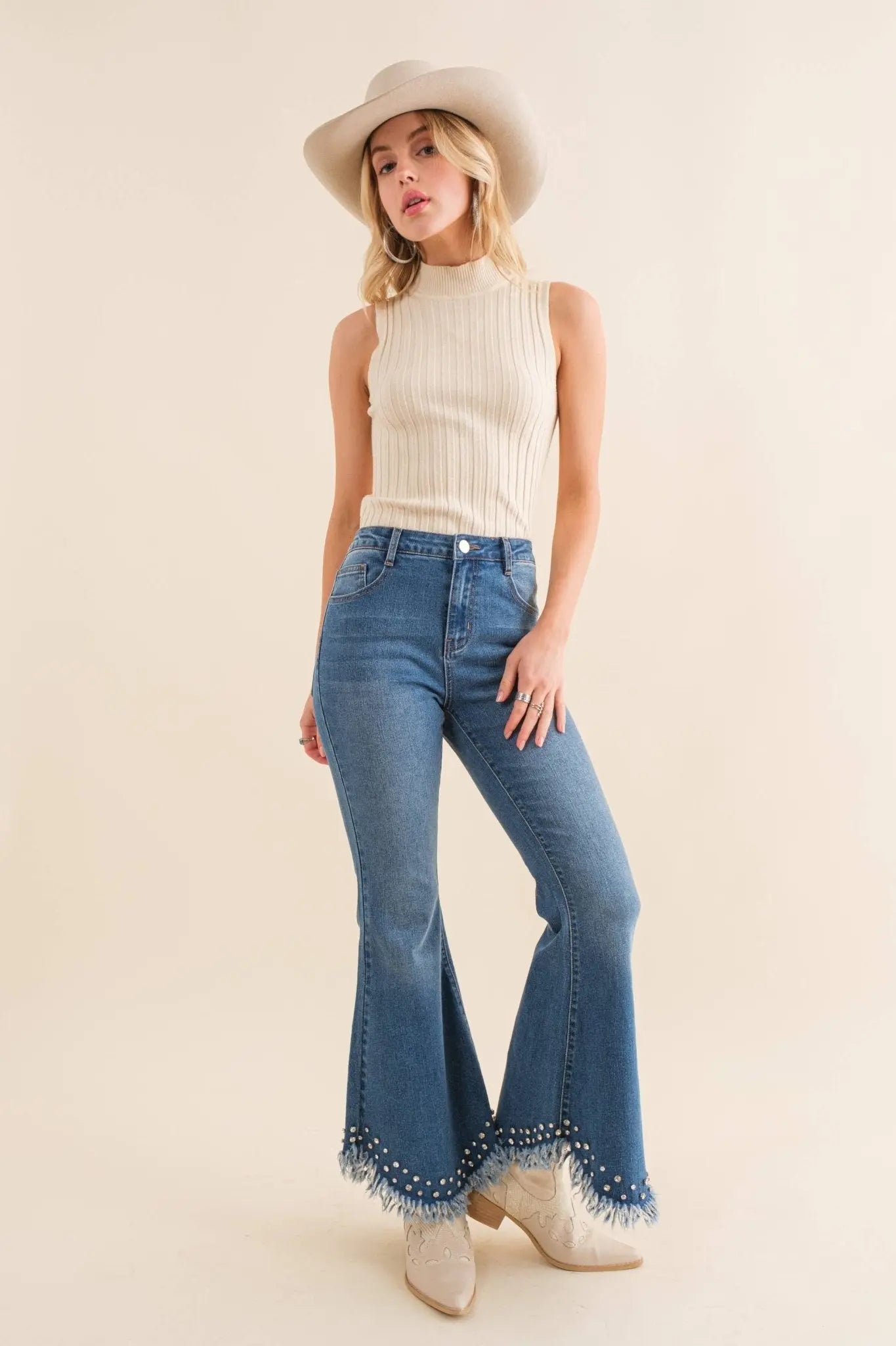 Cowgirl Rhinestone Jeans - Bridle Up Hope Shop