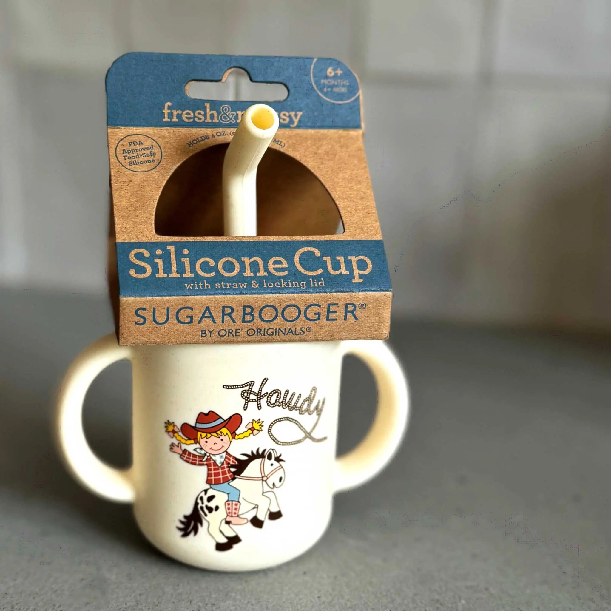 Cowgirl Sippy Cup (Cream) - Bridle Up Hope Shop