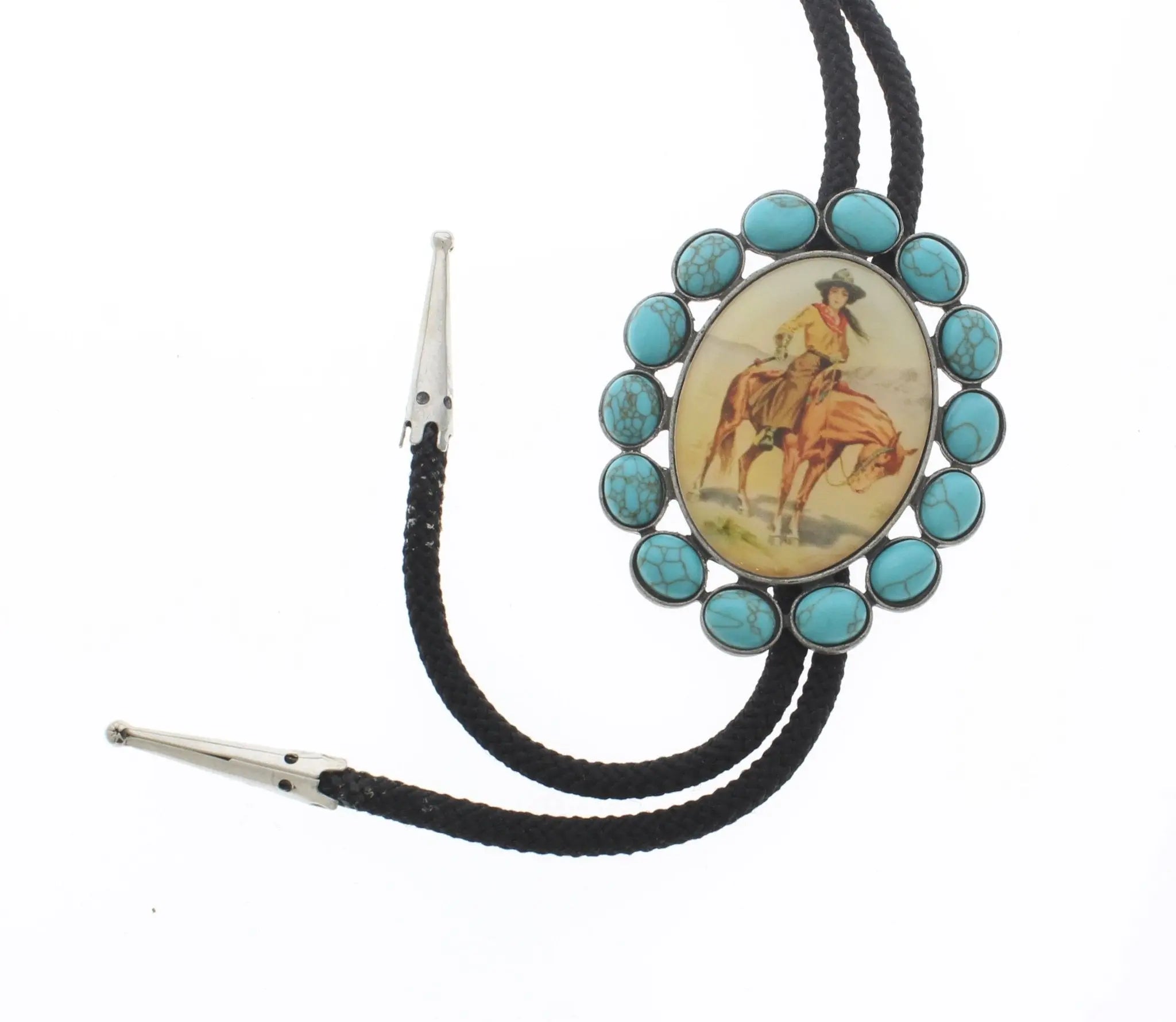 Cowgirl Turquoise Bolo Tie - Bridle Up Hope Shop