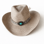 Cowgirl Turquoise Concho Hat - Bridle Up Hope Shop
