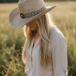 Cowgirl Turquoise Concho Hat - Bridle Up Hope Shop